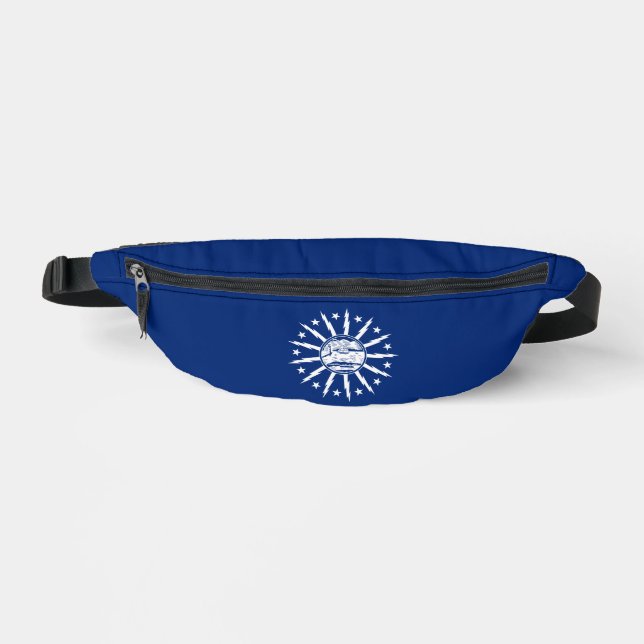 Sacs Banane Boutons de manchette Drapeau de Buffalo, New York (Recto)