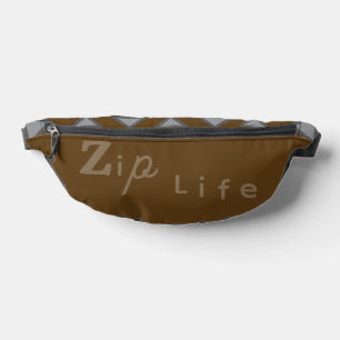 Sacs Banane Brown Élégant Zip Life Cut Sew Fanny Pack