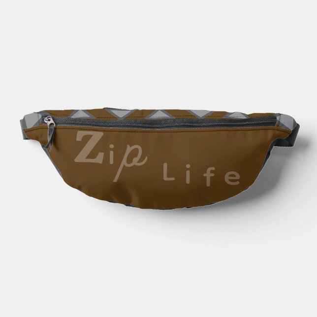 Sacs Banane Brown Élégant Zip Life Cut Sew Fanny Pack (Poser)