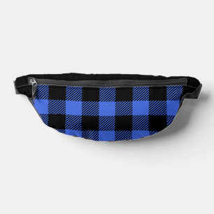 Sacs Banane Buffalo Check Blue and Black Lumjack Plaid