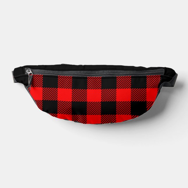 Sacs Banane Buffalo Check Rouge et Noir Lumberjack Plaid Decor (Poser)