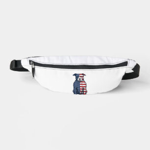 Sacs Banane Bulldog Patriotique Gravure Vintage Design Vectori