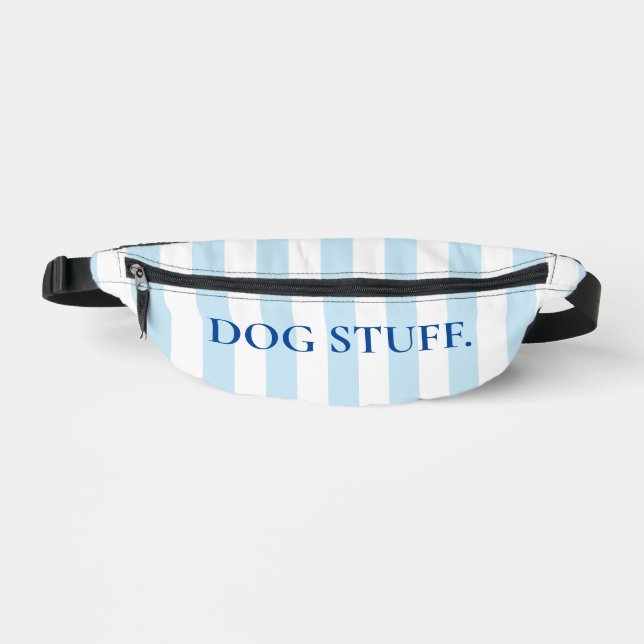 Sacs Banane Cabane bleu et blanc Stripe Chien Maman Chien Stup (Recto)
