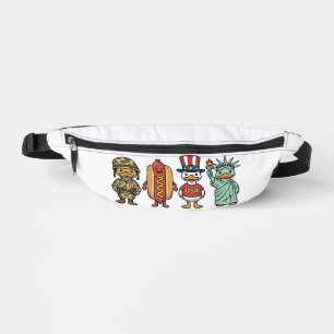 Sacs Banane Canard patriotique et chemise vectorielle vintage