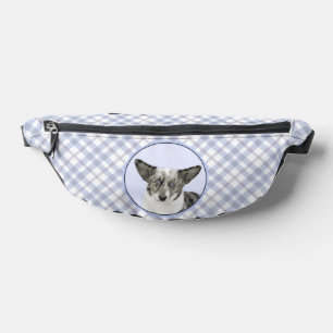 Sacs Banane Cardigan Welsh Corgi bleu Merle Peinture Chien Art