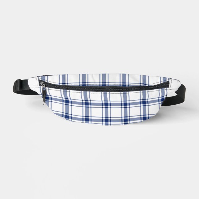 Sacs Banane Carreaux marins bleus et blancs (Recto)