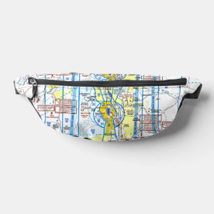 Sacs Banane Carte d'aviation