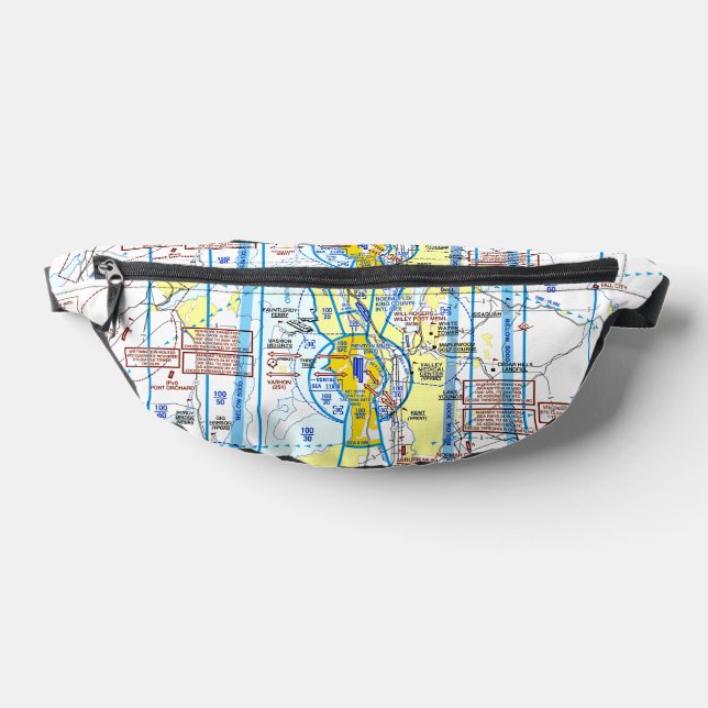 Sacs Banane Carte d'aviation (Poser)