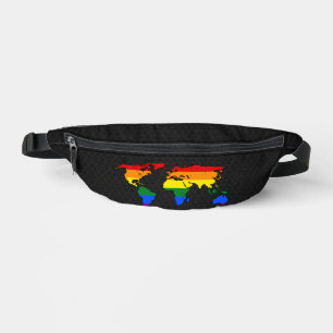 Sacs Banane Carte du monde de la fierté LGBT 