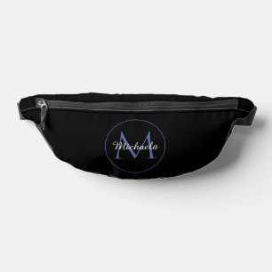 Sacs Banane Cercle minimal moderne nom initial monogramme mode