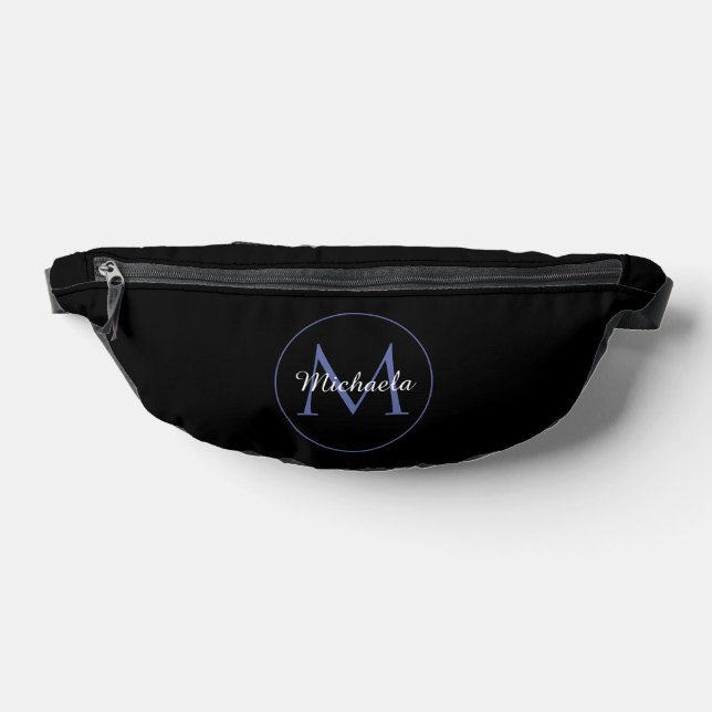 Sacs Banane Cercle minimal moderne nom initial monogramme mode (Poser)