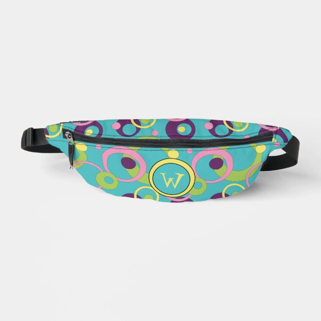 Sacs Banane Cercles bleus funky (Recto)