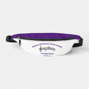 Sacs Banane Chanteur de Chœur Personnalisé Violet Notes de Mus