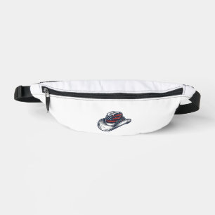 Sacs Banane Chapeau de cowboy patriotique vintage Fleur Concep