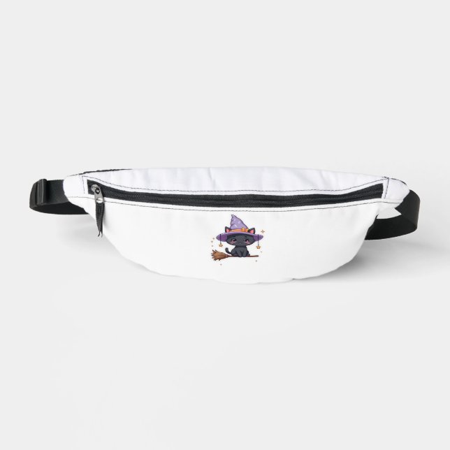 Sacs Banane Chapeau de sorcière amical Chat  Mignon pastel Kaw (Recto)