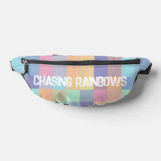 Sacs Banane Chasse Rainbows Pastel Colors Buffalo Check Plaid