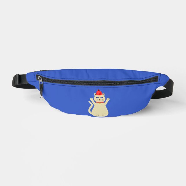 Sacs Banane Chat de Noël mignon (Recto)