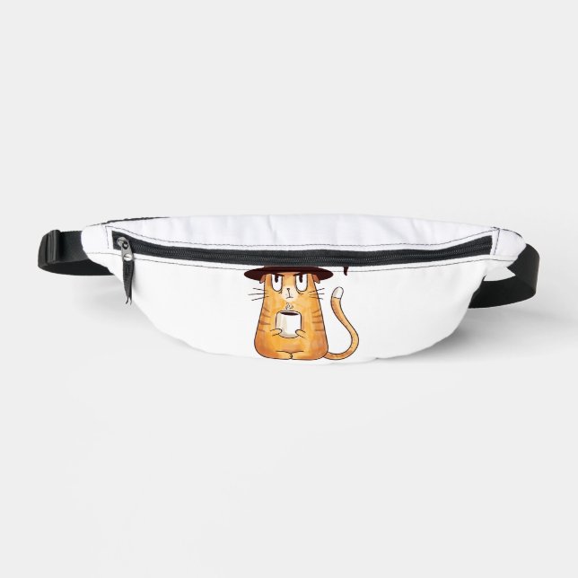 Sacs Banane chat d'Halloween (Recto)
