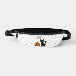 Sacs Banane Chat d'Halloween heureux & citrouille
