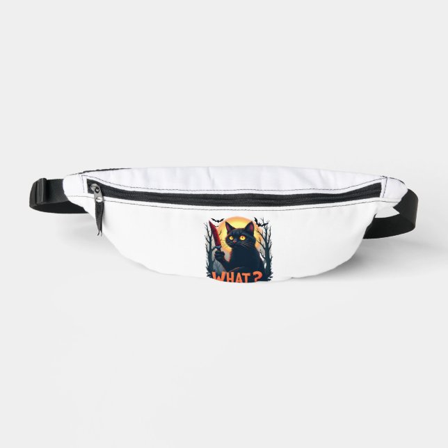 Sacs Banane Chat Quel Chat Noir Meurtrier Avec Costume De Cout (Recto)