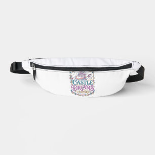 Sacs Banane Château de licorne Rêves Licorne Fond blanc Pri