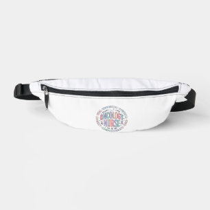 Sacs Banane Chemio infirmière cercle citation floral chemise c