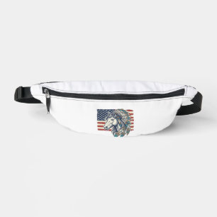 Sacs Banane Chemise à motif vectoriel vintage de cheval patrio