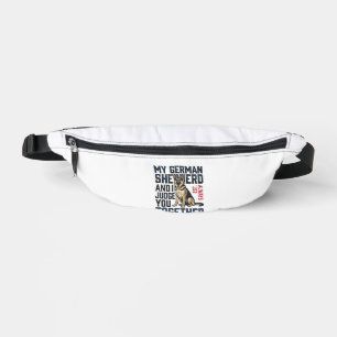 Sacs Banane Chemise Berger Allemand Amoureux de Chien Drôle Gr
