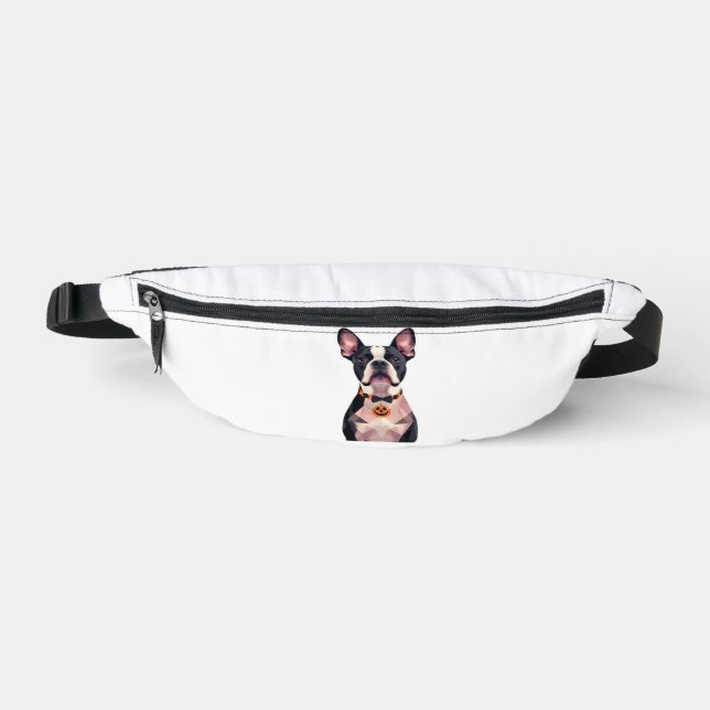 Sacs Banane Chemise classique Halloween sorcière chien (Recto)