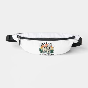 Sacs Banane Chemise de chien Chow Chow Fille vintage amateur d