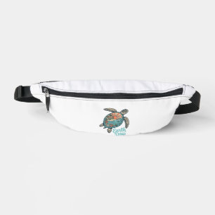 Sacs Banane Chemise de conception de gravure vintage de tortue