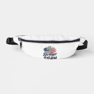 Sacs Banane Chemise de foi patriotique plus forte que la tempê