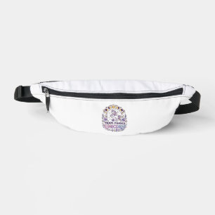 Sacs Banane Chemise de Licorne Phases Lunaires Licorne Fond Bl