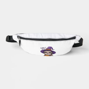 Sacs Banane Chemise de sorcière paresseux mignonne pour Hallow