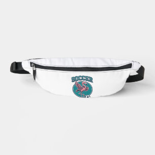 Sacs Banane Chemise Graphique Vintage Joueur de Football Flami