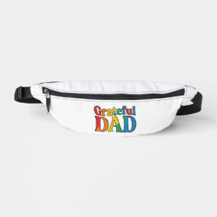 Sacs Banane Chemise Grateful Dad Vintage Rainbow Typography_1