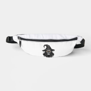 Sacs Banane Chemise Halloween Chapeau De Sorcière Crâne Gravur