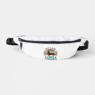 Sacs Banane Chemise pour amateur de teckel Graphique de chien