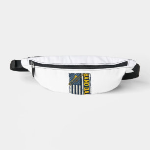Sacs Banane Chemise vintage drapeau américain trombone papa de