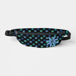 Sacs Banane Chic AsteriskS Couleurs Océaniques Sur Noir Person