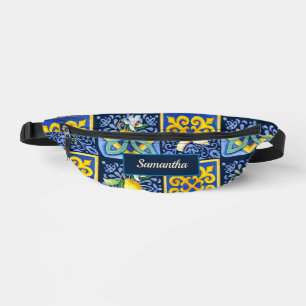 Sacs Banane Chic Bleu turquoise Sicilien agrumes méditerranéen