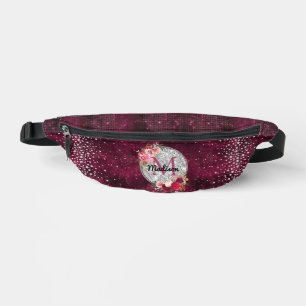 Sacs Banane Chic faux argent Parties scintillant Bourgogne Flo