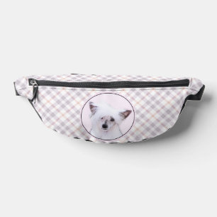Sacs Banane Chien d'Art de Peinture Blanc Powderpuff Crête-de-