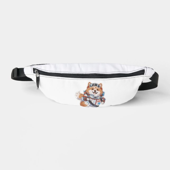Sacs Banane Chien de l'espace en costume d'astro (Recto)