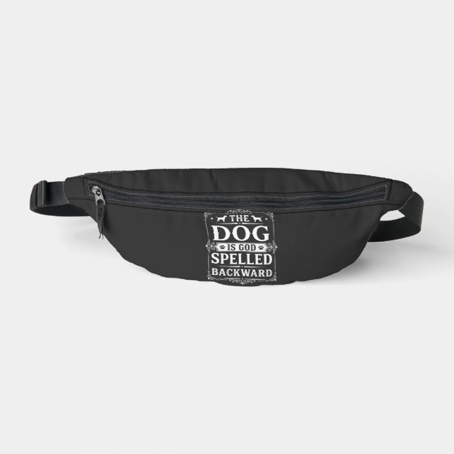 Sacs Banane Chien Drôle Dieu Écrit à l'Envers (Recto)