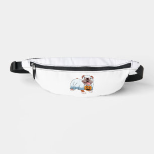 Sacs Banane Chien fantôme Bulldog Halloween