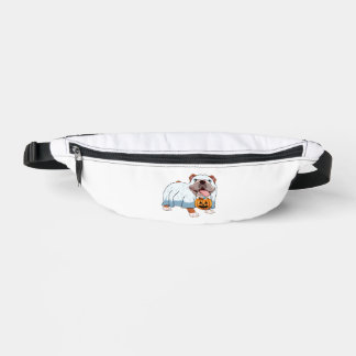Sacs Banane Chien fantôme Bulldog Halloween