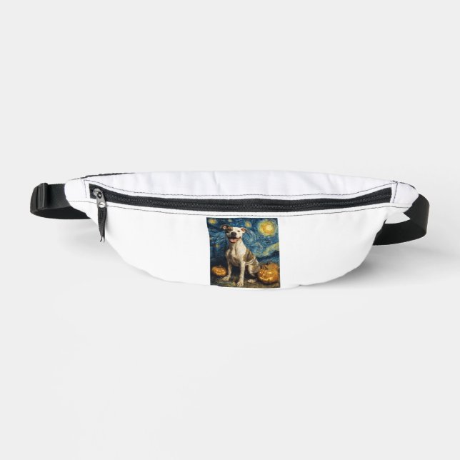 Sacs Banane Chien Mignon Pit Bull Halloween Jack O Lantern Cit (Recto)
