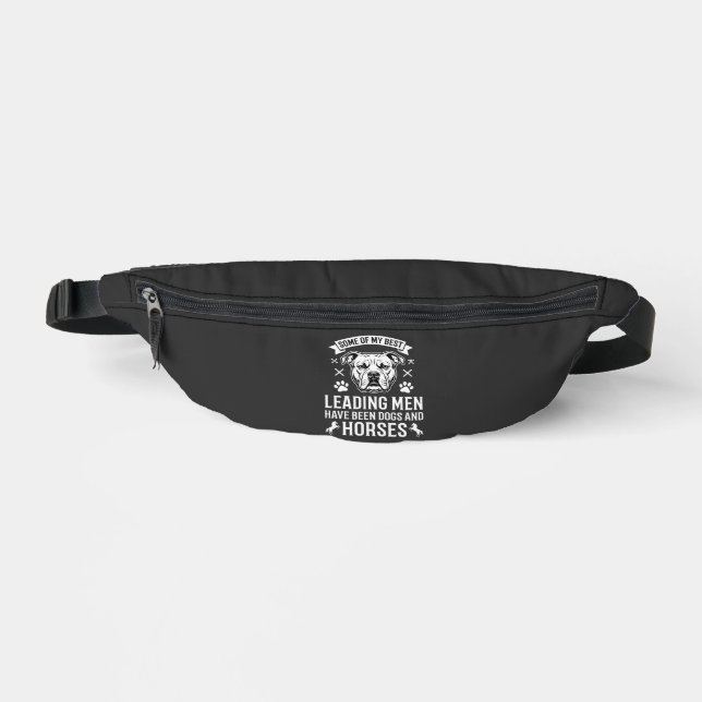 Sacs Banane Chiens et chevaux menant les hommes (Recto)