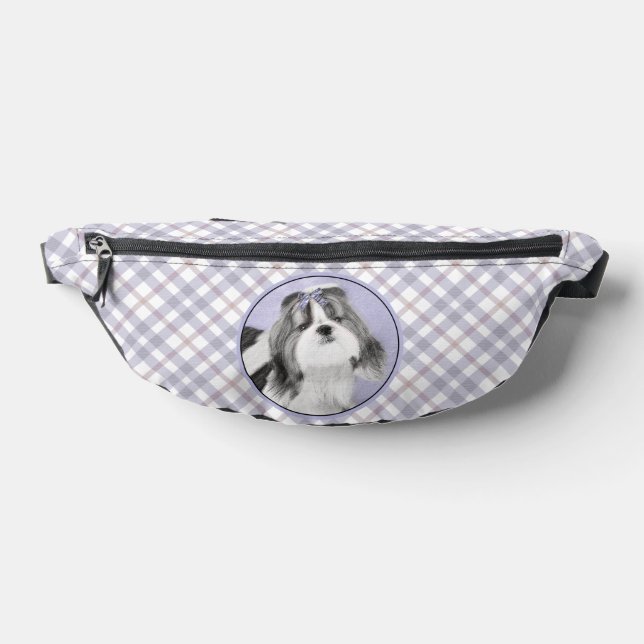 Sacs Banane Chih Tzu Peinture Noir & Blanc Original Chien Art (Poser)